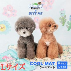 【BITE ME バイトミー】POKORI Friends クールマット Lサイズ【ペット用 クールマット 犬用 ひんやりマット 犬 小型犬 中型犬 猫 冷却マット 冷感 涼感 ひんやり ペットマット 夏 熱中症 暑さ対策 ペット用品 人気 韓国 ブランド】