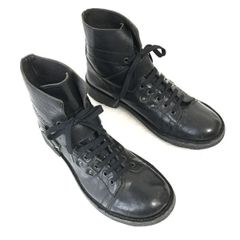 00s Gimmick Leather Back Zip Boots y2k - メルカリ