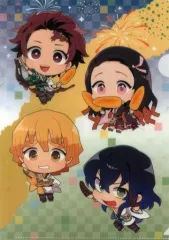 【中古】クリアファイル 夏祭りA A4クリアファイル 「鬼滅の刃×セガ」 UFOキャッチャー特典 第1弾