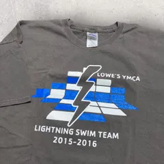 US古着 GILDAN ギルダン YMCA Tシャツ 2XL ブラウン グレー