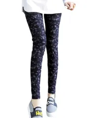 [ドナリー] レギンス スパッツ レギパン 柄物 チェック プリント カラー レディース (スクエア) [スクエア] [Free Size]