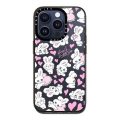 CASETiFY コンパクト iPhone 15 Pro ケース [MIL規格準拠 (2x MIL-STD-810G) / 1.2mからの落下テストをクリア] - Sweetheart Mix - クリア ブラック