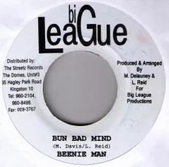 ジャマイカ7” Beenie Man / Kananga Bun Bad Mind / Woman A Yu none Big League Productions /00080