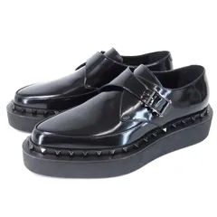 VALENTINO ヴァレンチノ 新品 厚底 ダービーシューズ 42 黒 classic_10007024