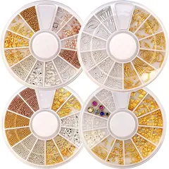 Nail-riche/ネイルリシェ ネイルパーツ 12種入り 4ケースセット レジンにも