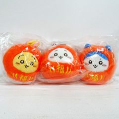 【新品未開封】ちいかわ だるまになっちゃった！ ころりん起き上がりこぼしぬいぐるみ 3種セット / うさぎ、ちいかわ、ハチワレ