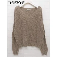 ◇ ROYAL PARTY ロイヤルパーティー 長袖 ニット セーター サイズF ブラウン系 レディース  【中古】 【1110260008049】