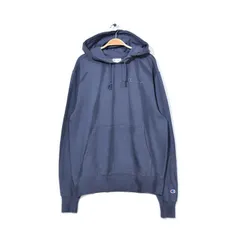 チャンピオン 刺繍ロゴプリント スウェットパーカー メンズS チャコールグレー CHAMPION 古着 CG0228