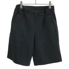 【特別値下げ】 コムデギャルソンフリル付きブラックハーフパンツ コムデギャルソンCOMME des GARCONS サテンフリル切替ウール