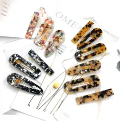 3点セット ヘアピン　べっ甲風　ヘアアレンジ   ヘアクリップ　ヘア飾り