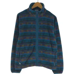 古着 70~80年代 エルエルビーン L.L.Bean 総柄 フリースジャケット メンズM相当 ヴィンテージ/eaa449822