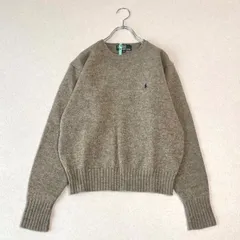 POLO Ralph Lauren ポロラルフローレン ホースロゴ刺繍　ウールニット　セーター　160cm   レディースSサイズ相当　ヴィンテージ