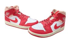 ナイキ NIKE Women's Air Jordan 1 Mid Strawberries and Cream エアジョーダン1 ミッド ストロベリー アンド クリーム BQ6472-186 スニーカー ピンク 25.5cm 104S-818