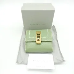 ◇ Θ◎ CHARLES & KEITH　チャールズ＆キース 折り畳み財布 グリーン レディース E  【1412260047302】