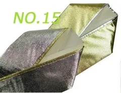 【新品】重ね衿 うら金 無地 リバーシブル 伊達衿　15.金銀   ks-18