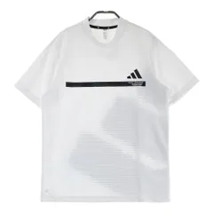 サイズ：L ADIDAS GOLF アディダスゴルフ HS8996 モックネック 半袖Tシャツ プリント  ホワイト系 [240101493483] ゴルフウェア メンズ ストスト