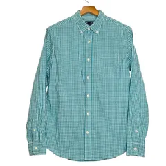 【Gap（ギャップ）】 ボタンダウンシャツ｜Mサイズ｜メンズ｜ブルー系チェック柄｜爽やかカラー・希少配色