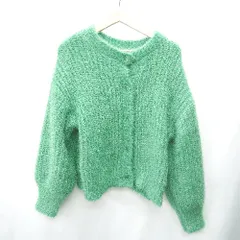 ◇ ⊇ natural couture ナチュラルクチュール 長袖 カーディガン サイズF グリーン系 レディース E  【1409100044850】
