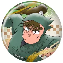 【中古】バッジ・ビンズ 中在家長次 箔押し缶バッジ 「忍たま乱太郎」