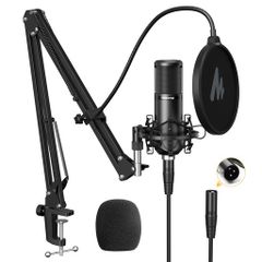 最新発売・MAONO・新品】ワイヤレスポッドキャストマイク スタンド付き