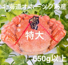 ラスト旧正月に数量限定！！特大【北海道オホーツク海産】冷凍毛蟹650g以上　一杯