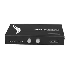 【人気商品】フルHD 1080P ワイド画面対応 2入力1出力/1入力2出力 手動式切替器 双方向切替器 VGA切替器 電源不要 ES-Tune