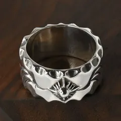 【研磨済】 ARIZONA FREEDOM シルバー リング 太陽神 唐草 17.5号 silver 925