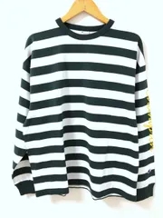 Champion（チャンピオン）C3-V405　ロゴプリント　ボーダー　長袖Ｔシャツ【E5877-007】