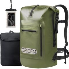 [Origem] ドライバッグ 防水バッグ 35L/55L/85L 大容量 完全防水 リュック 新型素材 折りたたみ式 防水 防塵 3色 登山 旅行 ハイキング アウトドア(アーミーグリーン35L)