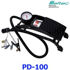 新品未使用 大自工業 Meltec メルテック フットポンプ シングル PD-100 バイク 自転車 自動車 ボール ボート 浮き輪  高圧力 頑丈なフレーム SG規格適合 空気入れ