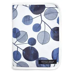 COLORFUL CANDY STYLE 新品   マルチケース 母子手帳ケース ファスナータイプ マルチケース ネイビーリーフ リーフ 葉っぱ ナチュラル マルチケース 母子手帳ケース カバー ブランド ファスナー 二人用 2人用 大きめ お薬手帳ケース