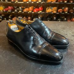 純正ツリー付き　Berluti　ベルルッティ　ホールカット　メダリオン　UK6.5