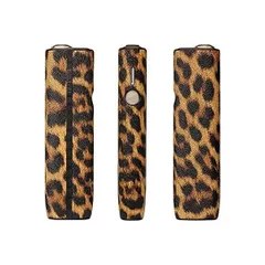 マチ付き大ポーチ　IQOSポーチ　レオパード　ヒョウ柄　アニマル柄　茶 マチ付き大ポーチ IQOSポーチ レオパード ヒョウ柄 アニマル柄 茶