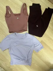 XEXYMIX(ゼクシィミックス) ヨガウェア 上下セット (ショートスリーブ ／ ノースリーブ レギンス)