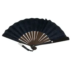 未使用品】資生堂 ノベルティ 花椿扇 花椿 CULB 扇子 黒檀