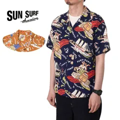 2024年最新】(サンサーフ)sun surf 半袖 レーヨン アロハシャツ ハワイアンシャツ old japanese scenery ss38 3  xl 119ブラックの人気アイテム - メルカリ