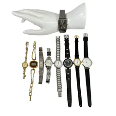 【まとめ売り・ジャンク品】腕時計 9本セット 稼働品2本 不動品7本 SEIKO セイコー ALBA アルバ courreges クレージュ SUNLORD サンロード QZ クォーツ ヴィンテージ アンティーク レトロ
