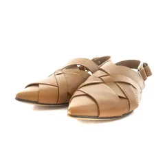 3.1 フィリップリム 3.1 phillip lim ミュール ストラップ ポインテッドトゥ レザー 37 24.0cm 茶 ブラウン /AN4のサムネイル