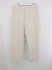 ◇ ◎ ZARA ザラ ボンディング ロールアップ パンツ サイズEUR 38 USA 30 MEX 30 アイボリー系 レディース P  【1307150013188】