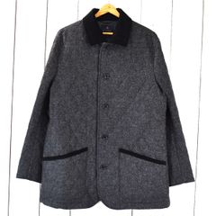 4TK023】美品 ブルックスブラザーズ 英国製生地 5つボタンシングル キルティング ジャケット コート XL ダークグレー 55174-92【中古】【メンズビジネス】202411