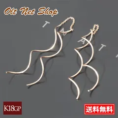 ピアス レディース アメリカン 揺れる 18金 18k コーティング ゴールド