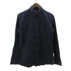 コムサデモードメン COMME CA DU MODE MEN シャドーカモ ボタンダウンシャツ マルイ系 BD 青 ブルー M 07-19ID03 0228