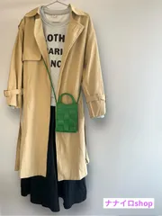 トレンチコート レディース ベージュ ベルト付き 裏地あり