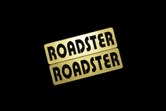 EEE-614-1 ROADSTER 金黒 アクリル2層 ステッカー マツダ ロードスター NA ND NB NC M2 NCEC RF 3 4 5 6 7 カスタム 前期 後期 2枚1セット