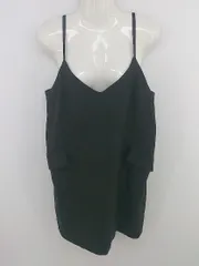 ◇ anatelier アナトリエ Vネック 膝丈 キャミソールワンピース サイズ38 ブラック レディース P  【1302210006346】のサムネイル