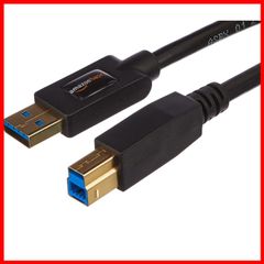 1.8m(USB タイプA USB3.0ケーブル オス - ベーシック タイプBオス)ブラック