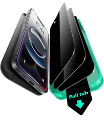 ★ESR iPhone 16e フィルム 覗き見防止 いphone14/13/13 pro ガラスフィルム 覗き見防止見スクリーン保護フィルム３枚入り 気泡無し ホコリフリー 簡単取り付けツール付き（6.1インチ）対応 Armoriteスクリーン保護フィルム