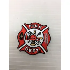 小型刺繍ワッペン(ＤＡ)　（消防エンブレム）アイロンワッペン　刺繍、エンブレム、大人気、オシャレ