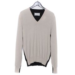 MAISON MARGIELA 切替VネックロンT