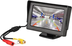 Antion 4.3インチモニター 液晶オンダッシュモニター 2系統の映像入力 バック連動 駐車モニター 12V/24V通用 日本語説明書(ブラック,  4.3インチ)のサムネイル